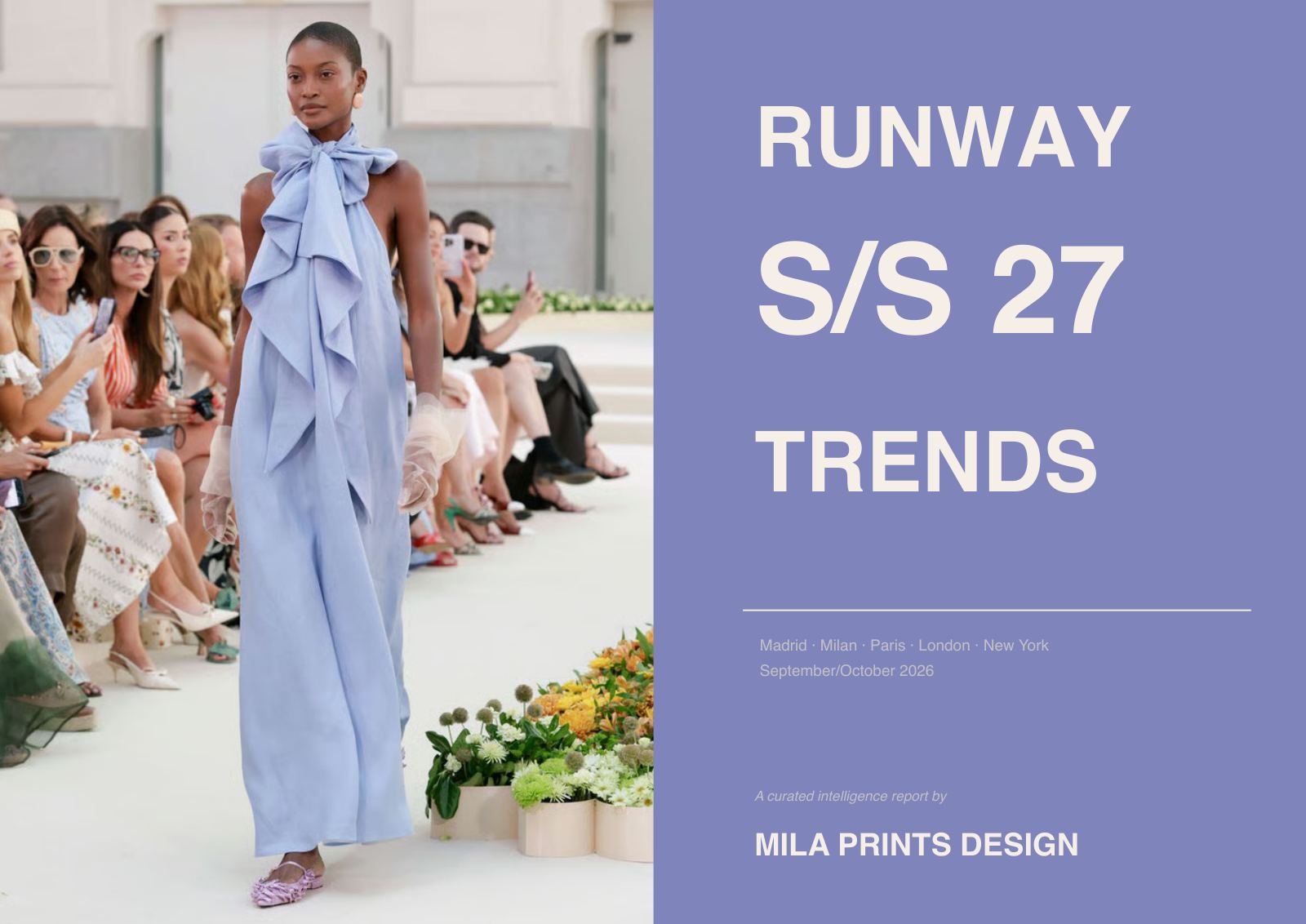 Cover of the MPD S/S 27 Runway Trends Report.